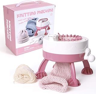 Dekaim 22 Needles DIY Plastic Hand Knitting Sewing Machine Kids Knitting Toys Tools Accessories for Kids and Adults