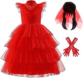 nezababy Lydia Deetz Costume Lydia Deetz Dress 80s Beetle Bride Juice Costume Gothic Dress Lydia Wig Halloween Cosplay Outfits