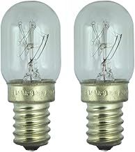 Pack of 2 - 15W Fridge Lamp for use in a Candy Fridge. 240 V. SES (E14) Small Edison Screw Light Bulb