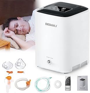 DEDAKJ Oxygen Machine 1-7L / min, 30%-90%, with Remote Control, Accumulated Time Adjustment for Home and Travel（DH22-C1L)