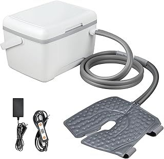 Cold Therapy Machine, 8L Large Ice Cryo Cuff, Flexible Freeze Kit Ice Therapy Machine for Knee, Fast Cooling Ice Cryotherapy Pad Fit Knee, Back, Leg, Shoulder, Hip, Reusable and Setting Time