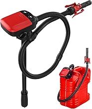 Fuel Transfer Pump with Auto-stop Sensor,Portable Liquid Pump,Electric Transfer Pump with 3 Size Adapter,Flexible intake hose Fits Most irregular Cans-2.4 GPM