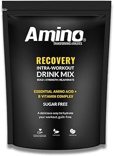 Amino Recovery - EAA & BCAA Intra Workout Powder - 7000mg EAA Amino Acid Recovery Drink & BCAA Powder - Protect Muscle & Aid Recovery - Sugar Free & Vegan (Watermelon, 22 Servings)