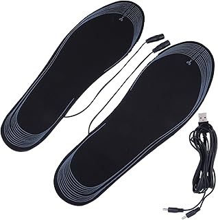 Beavorty Heated Insoles - 1 Pair Women's Heated Shoe Inserts, USB Charge, Composite Fiber Battery