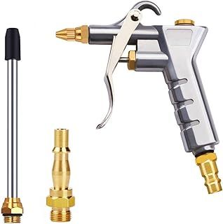 Drado Air Blow Gun Nozzle Duster Blow Gun Blow Gun for Compressor Air Pressure Pistol Air Connector Fitting with 1/4" BSP & NPT German Pneumatic Air Duster Gun