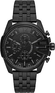 Diesel Baby Chief watch for men, Chronograph movement with Silicone, Stainless steel or Leather strap