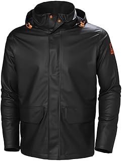 Helly Hansen Workwear Men's Gale Waterproof Rain Jacket, Black, M