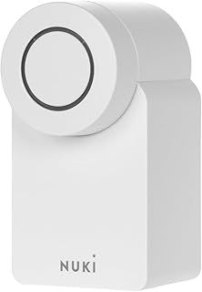 Nuki Smart Lock 3.0 for Euro Profile Cylinder, Smart Door Lock for Keyless Access With No Screwing or Drilling Required, Retrofittable Electronic Door Lock, White