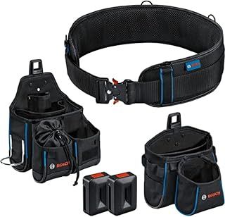 Bosch Professional ProClick tool belt kit with 1 x belt 93 (size S/M), 1 x GWT 4 bag, 1 x GWT 2 bag, 2 x ProClick Holders