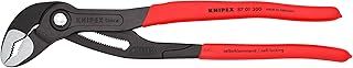 Knipex Cobra® High-Tech Water Pump Pliers grey atramentized, with non-slip plastic coating 300 mm 87 01 300