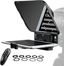 Desview T3 Teleprompter for Tablet Smartphone iPad up to 11 inch, 70/30 Beam Splitter Glass, Teleprompters with Remote Control for DSLR Camera Wide Angle Lens Video Recording