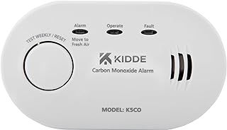 Kidde 5CO Carbon Monoxide Alarm and Detector with AA Batteries - 10 Year Sensor Life CO Alarm for Home