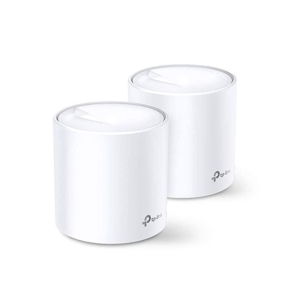 TP-Link Deco X20 AX1800 Whole Home Mesh Wi-Fi 6 System, Up to 4000 Sq ft Coverage, 1 GHz Quad-Core CPU, Compatible with Amazon Alexa, HomeCare™ Antivirus and Parental Controls, Pack of 2 (Renewed)