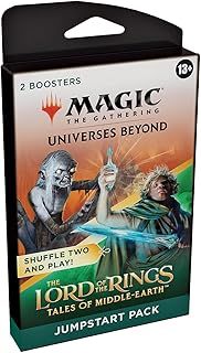 Magic: The Gathering The Lord of the Rings: Tales of Middle-earth Jumpstart Booster 2-Pack – Combine for 1 Jumpstart Deck (40 Cards, Including Lands)