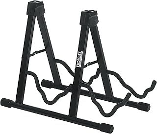 Gator Frameworks Rok It A-Frame Double Guitar Stand; Holds Most Standard Electric and Acoustic Guitars (RI-GTRAU2X)