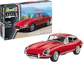 Revell 07668 Jaguar E-Type (Coupé) 1:24 Scale Unbuilt/Unpainted Plastic Model Kit, Red
