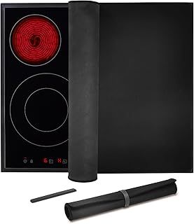 KITCHENRAKU KR Hob Cover, Splash Guard Kitchen Hob Cover, Cover Protector for Ceramic Hobs, Dustproof Mat for Induction Hobs to Protect Against Scratches (61x53cm)