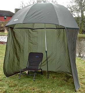 98" 2.5m TOP TILT UMBRELLA BROLLY FISHING SHELTER WITH ZIP ON SIDES