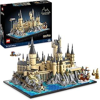 LEGO Harry Potter Hogwarts Castle and Grounds - Collectible Set for Adults - Gift for Mothers incl. Main & Astronomy Towers, Great Hall, Chamber of Secrets & Architect Minifigure - 76419