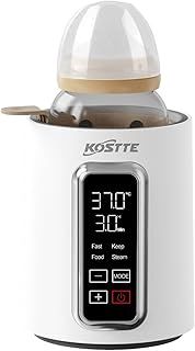 Baby Bottle Warmer, KOSTTE Bottle Warmer for Breastmilk & Formula, 24H Keep Warm, Food Warmer Electric Warmer for Reheating, Defrosting, Steam, BPA-Free