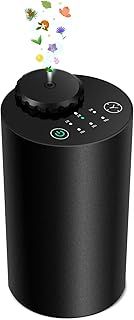 Waterless Essential Oil Diffuser, Battery Operated, Wireless Aromatherapy, Ultrasonic, Car Diffuser, Aluminium Alloy, Black