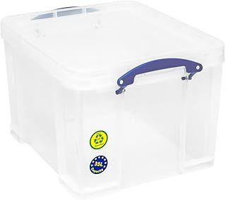 Really Useful Box Plastic Storage 35 Litre Clear
