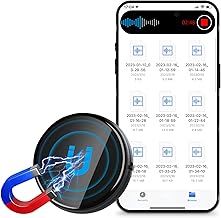 64GB Magnetic Voice Recorder, Voice Activated, 800 Hours Recording, DSP Noise Reduction, MP3/WAV Format, USB-C, 3.5mm Headphone Jack, Compact Design