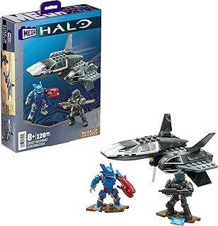 Mega Halo ODST Wombat Overwatch Vehicle Building Toy with 2 Micro Action Figures (129 pcs) (HMV51)