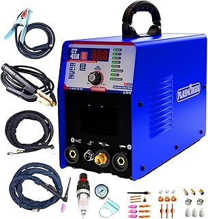 Plasma Cutter TIG Welder (Pulse) Stick Welder - CT418 3 in 1 Combo Welding Machine, 180A Pulse TIG/Arc Welding, 40A Plasma Cutting, 220V