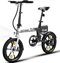 HITWAY Electric Bike,16 inch Folding Electric Bike, City E-Bike with 250W Motor, 25km/h Speed, 216Wh battery Electric bicycles