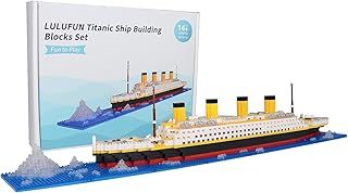 LULUFUN Titanic Ship Model Building Block Set, DIY Nano Micro Building Blocks Toys,Educational Toy, Gift for Adults and Children(1860 pcs)