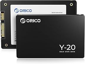 ORICO SATA SSD 1T, 2.5" Internal Solid State Drive, Up to 500MB/s, Laptop and Desktop (PC) Compatible, 3D NAND SSD with SLC Cache, Solid State Drive (Black)-Y20