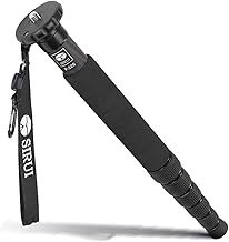 SIRUI Monopod for Camera P-326, Lightweight Carbon Fibre Monopod for Photography, 155cm Compact Travel Monopod for DSLR Camera, Portable Selfie Stick with Wrist Strap, Weight 0.45kg, Max Load 10kg
