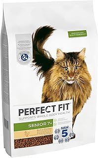 Perfect Fit Senior 7+ Complete Dry Cat Food for Senior Cats Aged 7+ Years, Rich in Chicken, 1 Bag (7 kg)