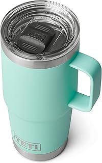 YETI Rambler, Stainless Steel Vacuum Insulated Travel Mug with Stronghold Lid, Seafoam, 20 oz (591 ml)