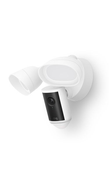 Ring Floodlight Cam Pro (newest gen) | Outdoor Security Camera | Retinal 4K, 10x Enhanced Zoom, 2000 Lumen Floodlights & Siren | 30-day free trial of Ring Subscription Plan