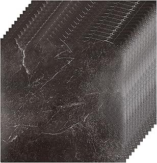 40Pcs Self Adhesive Floor Tiles, Peel and Stick Marble Effect Vinyl Floor Tiles, Waterproof Vinyl Flooring Stick-On Tiles for Bathroom Kitchen Living Room, 30x 30cm