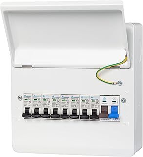 100A 8 Usable Way Metal Clad Consumer Unit + 8 MCB's