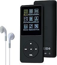 COVVY Slim Music Player 8 GB Portable Lossless Sound 70 Hours Screen MP3 Player Support up to 64 GB (Black)