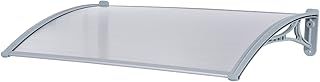Outsunny 140 x 70 (cm) Door Awning Canopy Window Rain Shelter PC Cover Front Back Porch Window Shade
