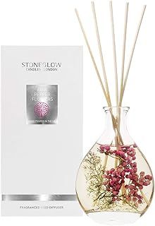 Stoneglow Nature's Gift Collection - Pink Pepper Flowers 180ml Scented Reed Diffuser - (Pink)
