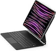 ESR iPad Pro 12.9 Case with Keyboard, Easy-Set Magnetic Stand, Portrait/Raised Modes for iPad iPad Pro 12.9 (2022/2021/2020/2018), Removable Protective Case, Rebound 360 Series, Black
