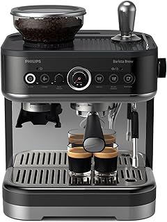 PHILIPS BaristaBrew SemiAutomatic Espresso Machine, 250g Bean Container