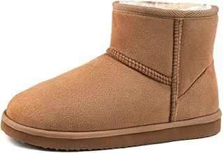 Zizor Women's Fuzzy Bootie Slippers with Memory Foam, Ladies Indoor Outdoor House Shoes