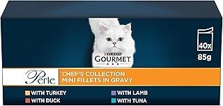 GOURMET Perle Chef's Collection in Gravy Wet Adult Cat Food 40x85g