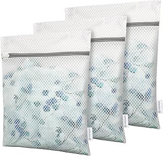 3 PCS Mesh Laundry Bags For Delicates With Zipper, Washing Bag For Socks, Small Laundry Bag For Delicates, Underwear, Tshirts, Swimsuit, Baby Clothes, Lingerie Bag For Socks (12"x16")