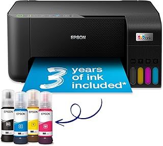 Epson EcoTank ET-2810 A4 Multifunction Wi-Fi Ink Tank Printer, With Up To 3 Years Of Ink Included