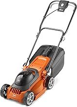 Flymo EasiStore 300R Li Cordless Rotary Lawn Mower - 40 V Battery (20 V x 2 Including Charger), 30 cm Cutting Width, 30 Litre Grass Box, Close Edge Cutting, Rear Roller, Space Saving Storage Features