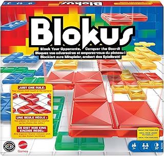 Mattel Games Blokus, Family Board Game for Kids and Adults for Party Game Night, Strategy Game, Engaging Gift for Kids, 2 to 4 Players, Ages 7 and Up, BJV44