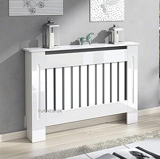 Furneo Modern High Gloss White Radiator Cover S M L XL (Medium)